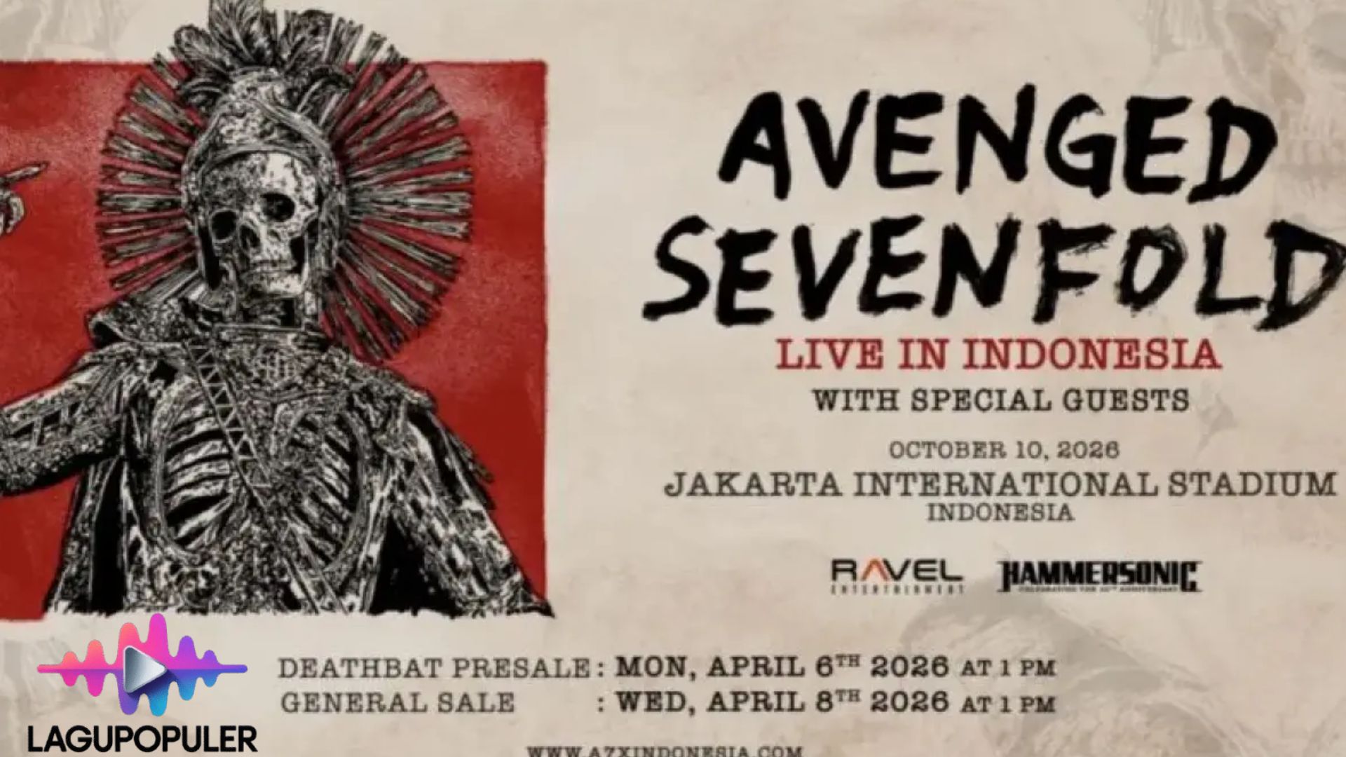 10 Lagu Wajib Avenged Sevenfold Sebelum Konser